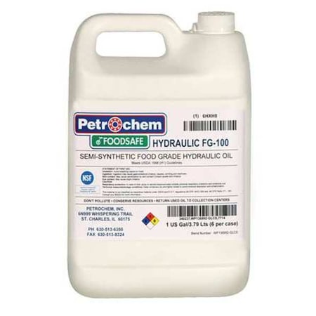 1 gal Jug, Hydraulic Oil, 100 ISO Viscosity, 30 SAE MPN:FOODSAFE HYDRAULIC FG-100 H-1