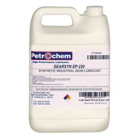 1 gal Gear Oil Pail 220 ISO Viscosity, 90 SAE, Clear MPN:GEARSYN EP-220-001