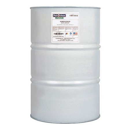 55 gal Gear Oil Drum 220 ISO Viscosity, 90 SAE, Clear MPN:GEARSYN FGG-220-055