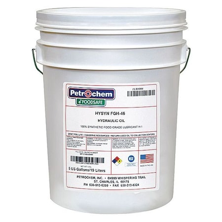 5 gal Pail, Hydraulic Oil, 46 ISO Viscosity, 15W SAE MPN:HYSN FGH-46-005