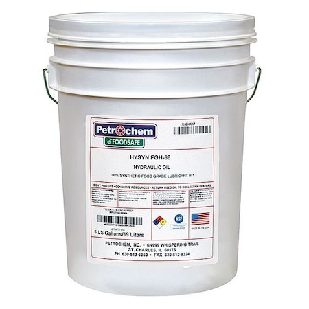 5 gal Pail, Hydraulic Oil, 68 ISO Viscosity, 20W SAE MPN:HYSN FGH-68-005