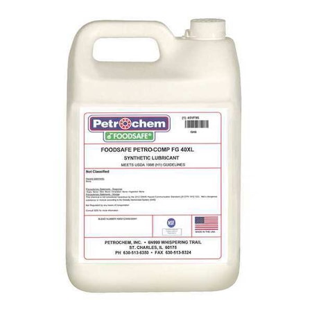 Compressor Oil, 1gal, Jug, Polyalphaolefin MPN:PETRO-COMP FG-40XL-001