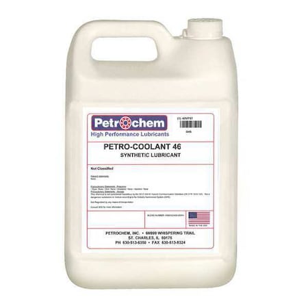 Compressor Oil, 1 gal., Jug, Synthetic Oil MPN:PETRO-COOLANT 46-001