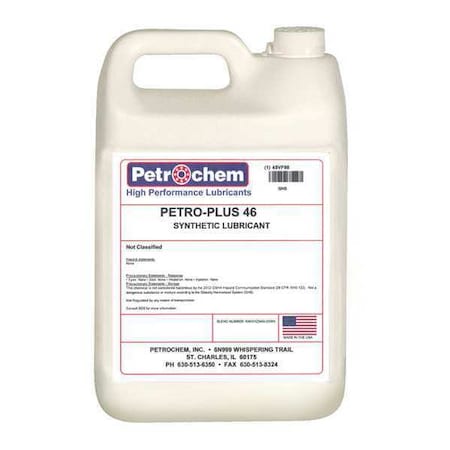 Compressor Oil, 1 gal., Jug, Synthetic Oil MPN:PETRO-PLUS 46-001