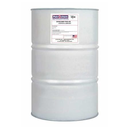 Compressr Oil, 55gal, Drum, Polyalphaolefin MPN:SYNCOMP PAO-46-055