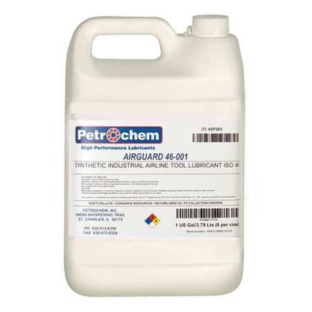 Lubricant, 1 gal, Pail, Synthetic Base, 450 Degrees F Max Op Temp, Clear MPN:AIRGUARD 46-001
