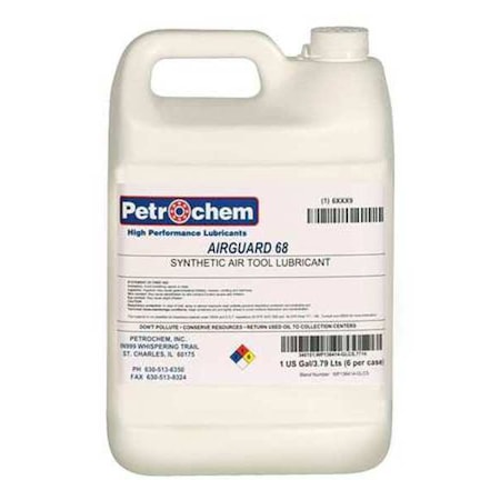 Lubricant, 1 gal, Pail, Synthetic Base, 450 Degrees F Max Op Temp, Colorless MPN:AIRGUARD 68-001