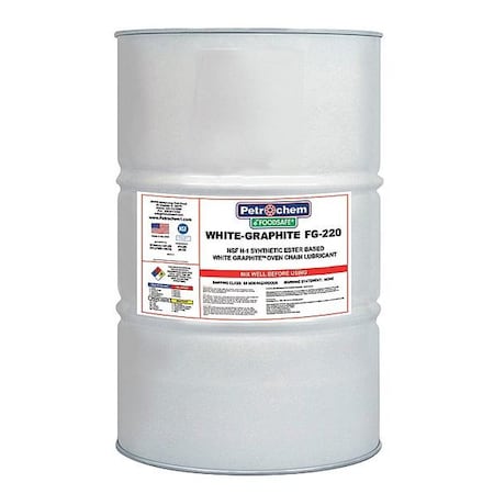 Food Grade White Graphite Lube, ISO 220 MPN:FOODSAE WHITE-GRAPHITE FG-220-055