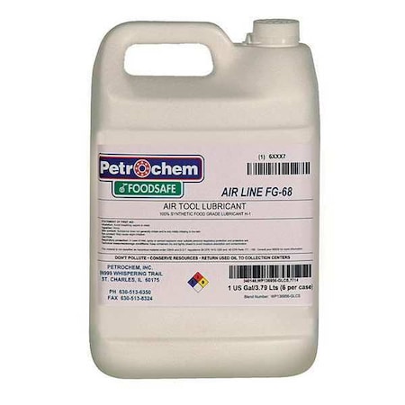 Food Grade Synthetic Lubricant, 1 Gal. MPN:FOODSAFE AIRLINE TOOL FG-68-001