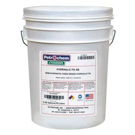 Food Grade SemiSyn Hydraulic Oil, ISO 68 MPN:FOODSAFE HYDRAULIC FG-68-005