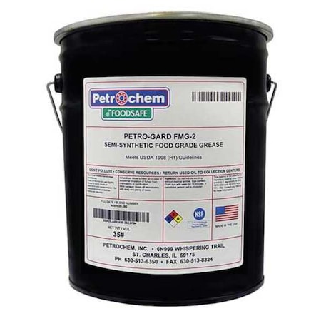 Food Grade Semi Synthetic FMG-2 Grease MPN:FOODSAFE PETRO-GARD FMG-2-005