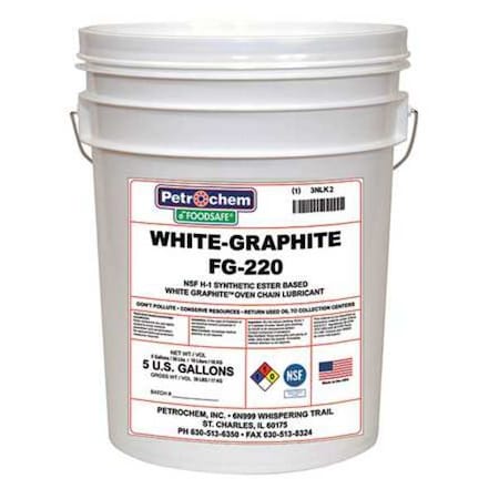 Food Grade White Graphite Lube, ISO 220 MPN:FOODSAFE WHITE-GRAPHITE FG-220