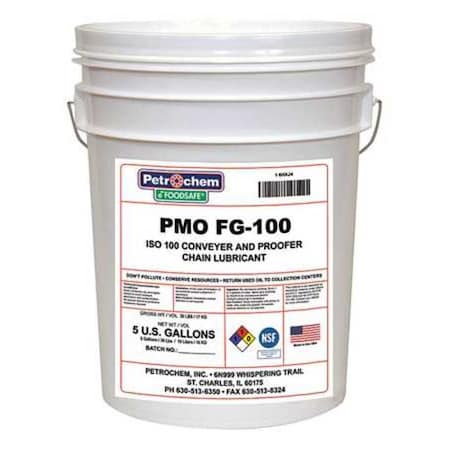 Food Grade Proofer Chain Lube, 5 Gal. MPN:PMO FG-100-05