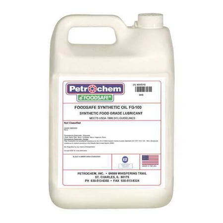 General Purpose Lubricant, 1 gal, Jug, Synthetic Base, 490 Degrees F Max Op Temp, Colorless MPN:SYNOIL FG-100-001