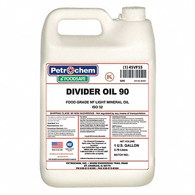Food Grade Divider Oil 90 1 gal. MPN:DIVIDER OIL 90-001
