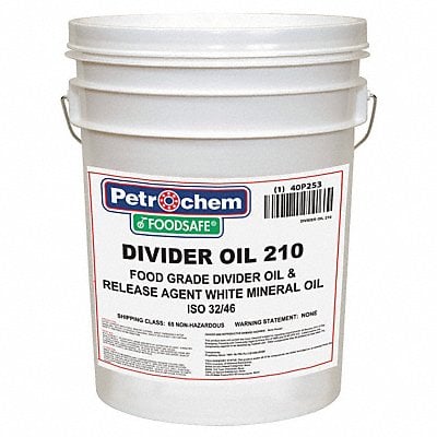Divider Oil Food Grade 5 gal. MPN:FOODSAFE DIVIDER OIL 210-005