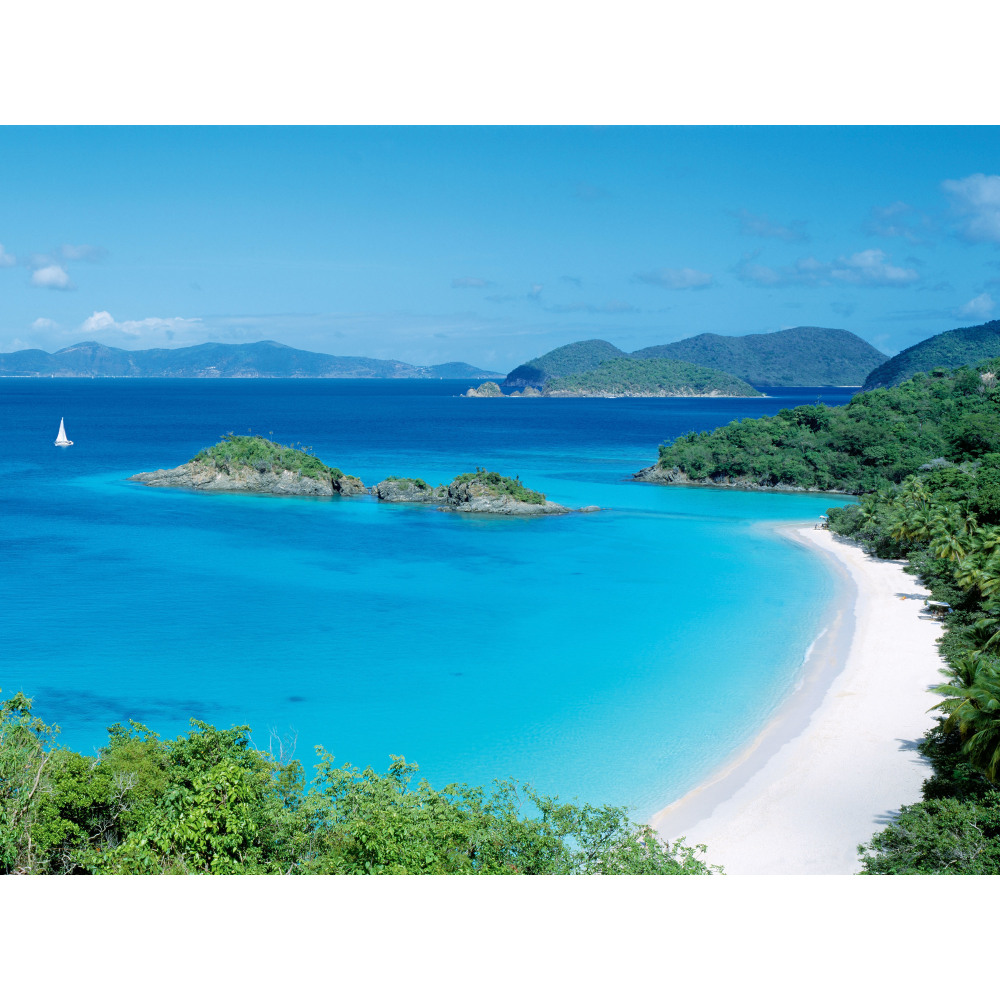 Biggies Landscape/Seascape Mural, 48in x 36in, Unframed, Island Cove MPN:BG-WM-ICV-48