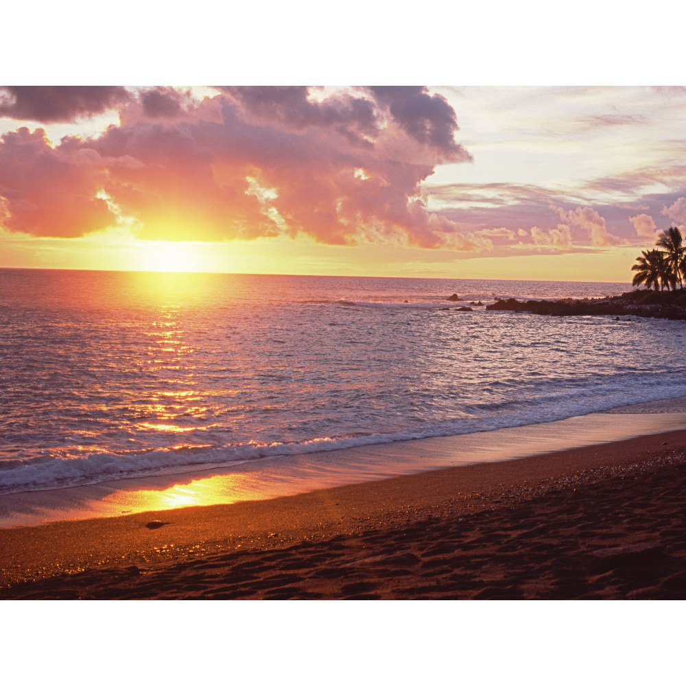 Biggies Landscape/Seascape Mural, 24in x 18in, Unframed, Sunset MPN:BG-WM-SNS-24