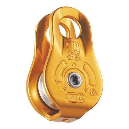 Pulley with Fixed Point, Aluminum, Yellow MPN:P05W