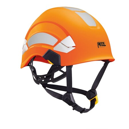 Safety Helmet, ABS, Hi-Vis Orange, Fits Hat Size One Size Fits Most MPN:A010BA08