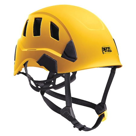 Safety Helmet, STRATO ALVEO, ABS, 6 Point Ratchet, Type 1, Class C, Yellow MPN:A020BA01