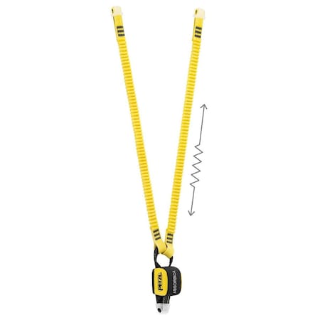 Double Lanyard w/Energy Absorber, 150 cm MPN:L014AB01