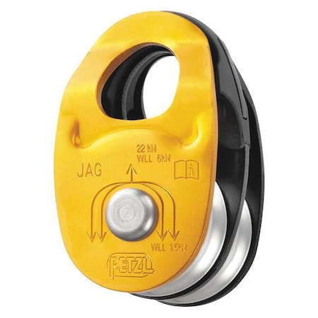 Pulley with Fixed Point, 4946 lb., Gold MPN:P45