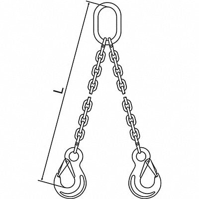 Chain Sling G120 DOS Alloy Steel 5 ft L MPN:10G120DOS/5