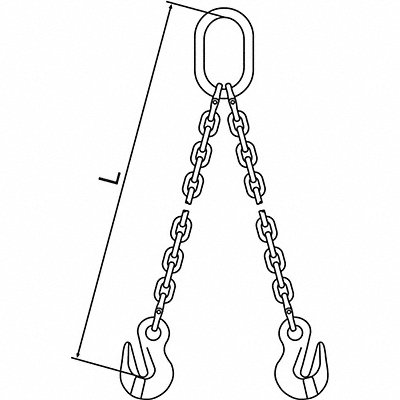Chain Sling G120 DOG Alloy Steel 5 ft L MPN:7G120DOG/5