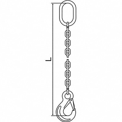 Chain Sling G120 SOS Alloy Steel 5 ft L MPN:7G120SOS/5