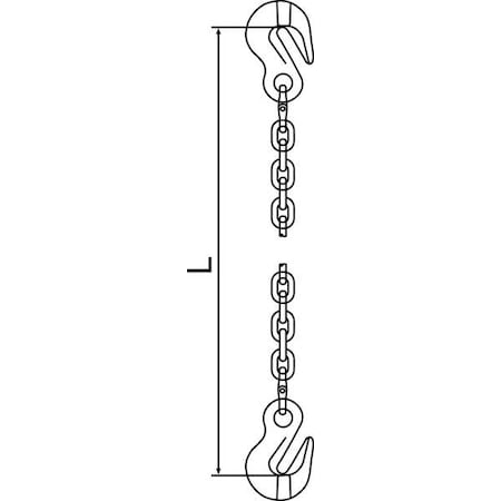 Chain Sling, G120, SGG, Alloy Steel, 5 ft. L MPN:10G120SGG/5