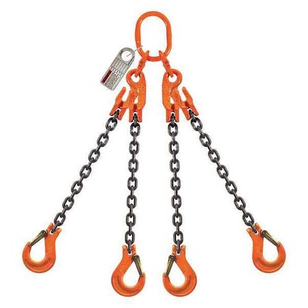 Chain Sling, G100, QOSXK, Alloy Steel, 5 ft. MPN:7G100QOSXK/5