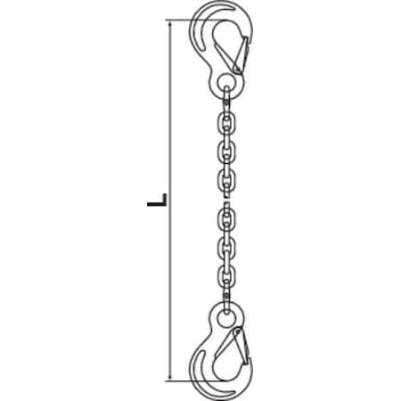 Chain Sling, G120, SSS, Alloy Steel, 5 ft. L MPN:7G120SSS/5