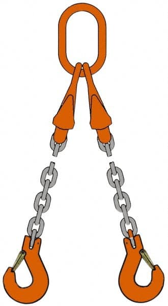 Chain Sling: 5' Long, Steel MPN:5.5G80DOSXK/5
