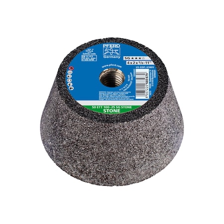 Cup Wheel, Steel, Black, Silicon Carbide, 4 MPN:61805
