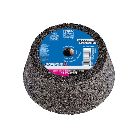 Flaring Cup Wheel, Zirc, 5 MPN:61818