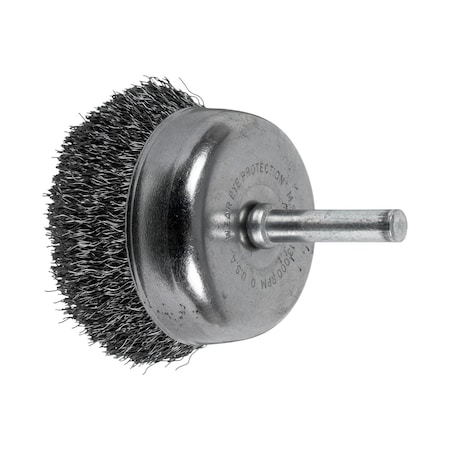 Mtd Crimped Cup, Brush, .008 CS Wire, 2 MPN:82824