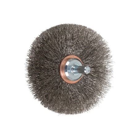 Mtd Crimped Wheel Brsh, .006 SS Wire, 3 MPN:82911