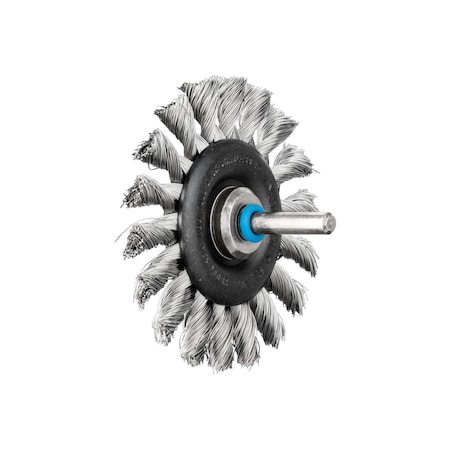 Mounted Knot Wheel, .014 Ss 1/4 Shank, 3 MPN:82921