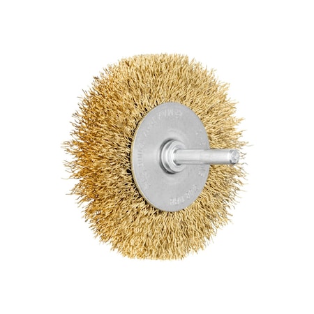 Crimped Shank, Wheel Brush, .012 Brass, 3 MPN:82954