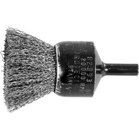 Crimped Wire End Brush, SS, 1 in. MPN:82993