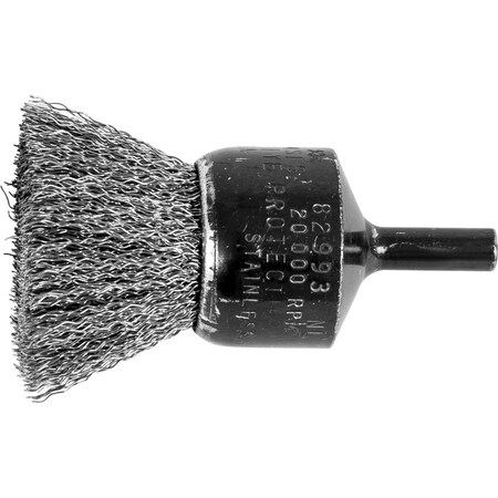 Pop End Brush, Crimp, .010SS Wire MPN:82993P