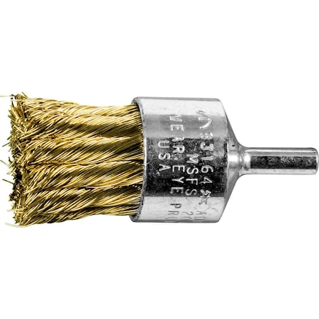 End Straight Cup Knot, .014 Brass Wire MPN:83164