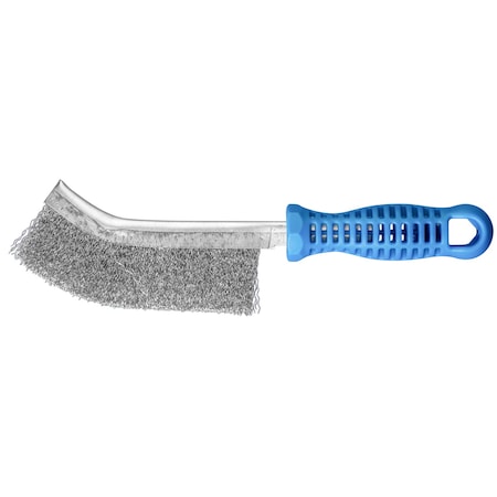 Metal PSF Scratch Brush - .012 SS Wire, Plastic Handle MPN:764282