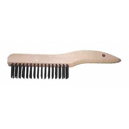 Shoe Hndl Scrtch Brush, CSWire, Wood, 4x16 in, 5-1/4 in L Handle, 5 in L Brush, Hardwood MPN:85033