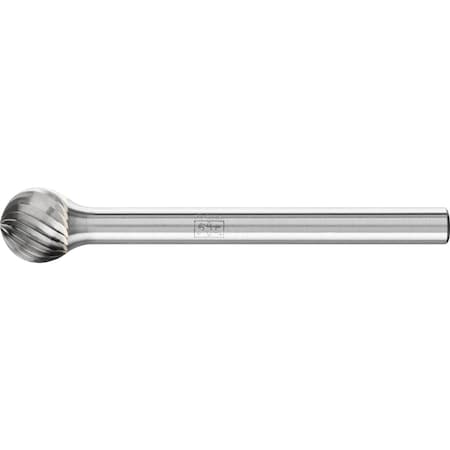 Carbide Bur - Ball Shape, SGL Cut - 1/4
