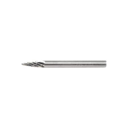 Carbide Bur - Tree Shape (Pointed), DBL Cut - 1/8