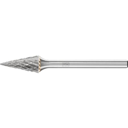 Carbide Bur - Cone (Pointed), DBL Cut - 1/4