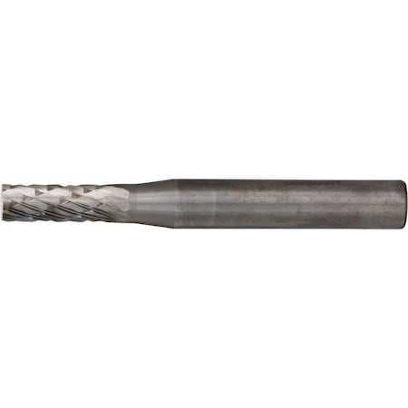 Carbide Bur - Cylind. (Plain End), DBL Cut - 3/16
