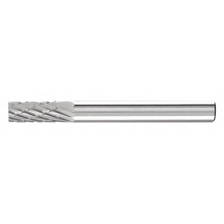 Carbide Bur - Cylind. (Plain End), DBL Cut - 1/4